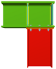 Uniones I, Uniones II, Uniones III y Uniones IV. Pilar inferior en nudo extremo de pórtico con viga pasante