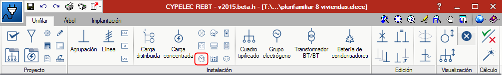 CYPELEC REBT. Icono de acceso rápido para motor