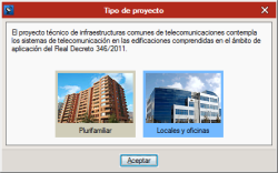CYPETEL ICT. Proyecto de infraestructura común de telecomunicaciones para edificios de locales comerciales y/o oficinas