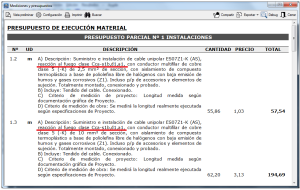 CYPECAD MEP. Electricidad. Designación de cables según CPR 305/2011