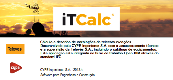 iTCalc. Cálculo y diseño de instalaciones de telecomunicaciones con equipos del catálogo de Televés